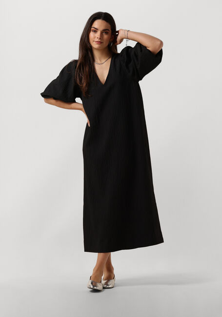 Zwarte BY-BAR Midi jurk JUTA DRESS - large