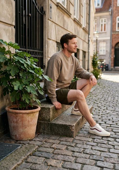 Taupe FOR&Eacute;T Trui STILL SWEATSHIRT - large