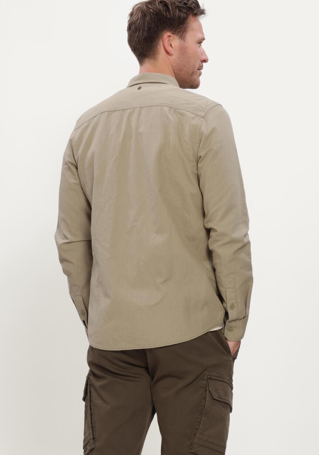 Zand PME LEGEND Casual overhemd LONG SLEEVE SHIRT QUILT POPLIN - large