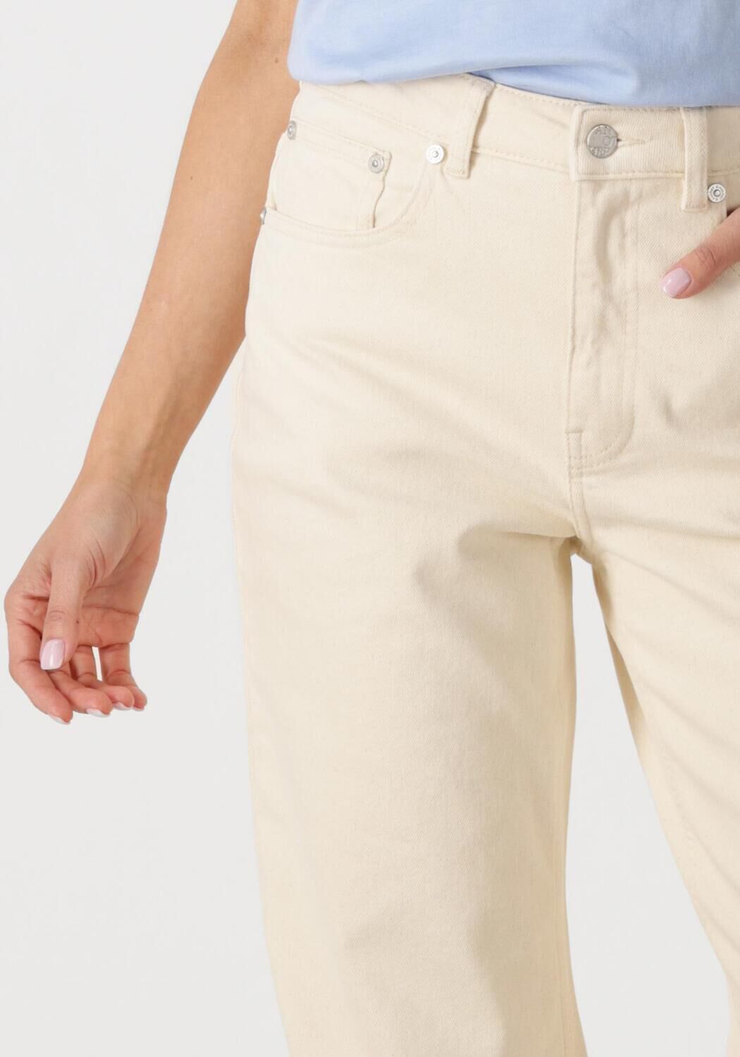 ANOTHER LABEL Dames Jeans Moore Denim Ecru