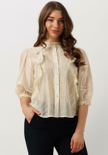 Ecru LOLLYS LAUNDRY Blouse VIDALL SHIRT 3/4 - large