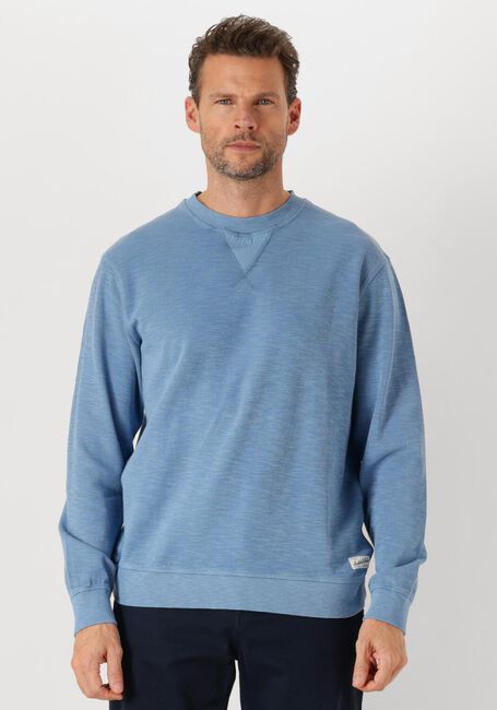 Blauwe SCOTCH & SODA Sweater GARMENT DYE STRUCTURED SWEATSHIRT - large