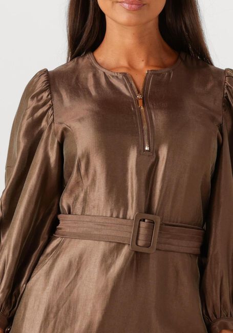 Bruine AAIKO Mini jurk SEMIRA CRINKLE VIS 545 - large