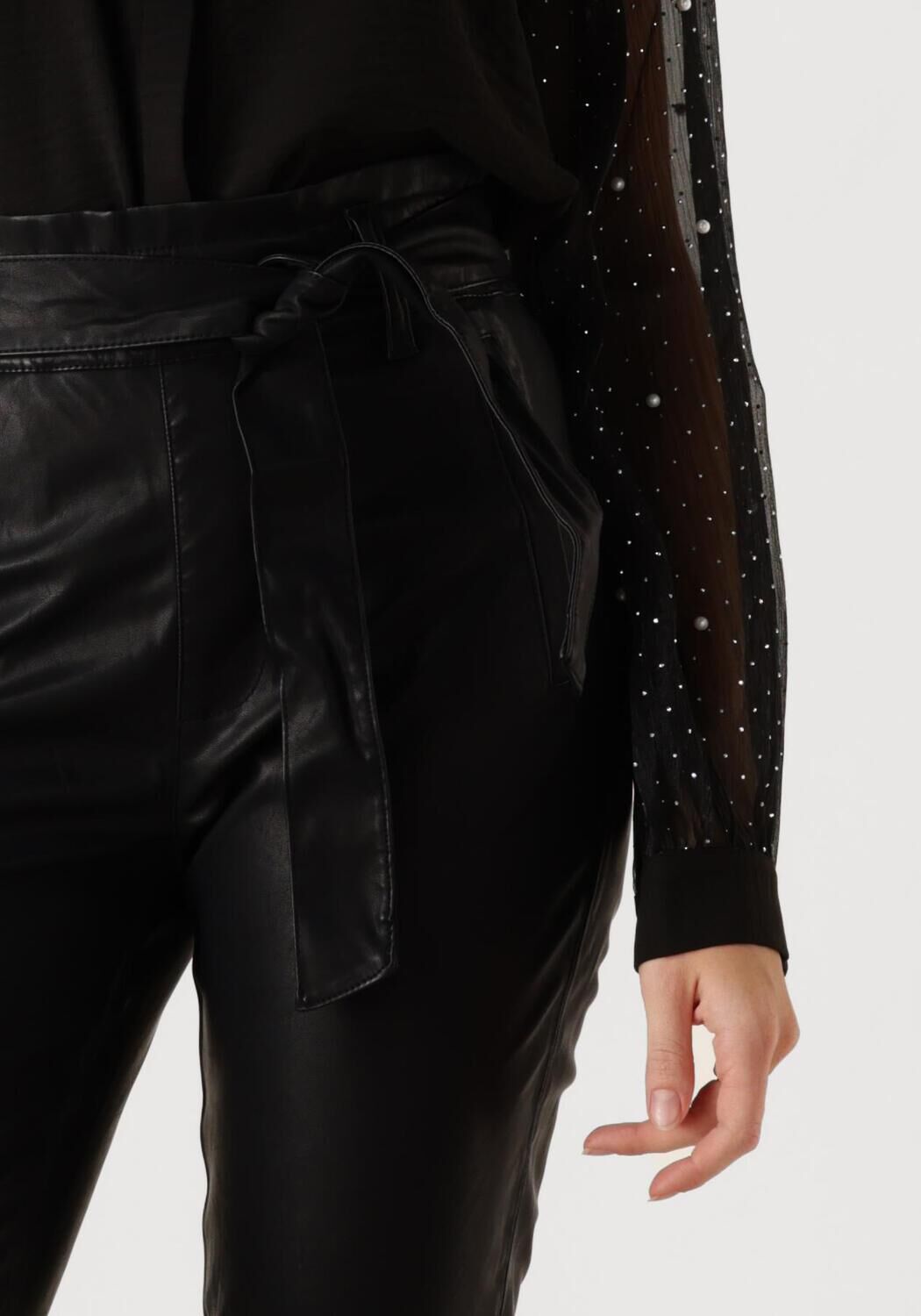 KNIT-TED Dames Broeken Francis Pant Zwart
