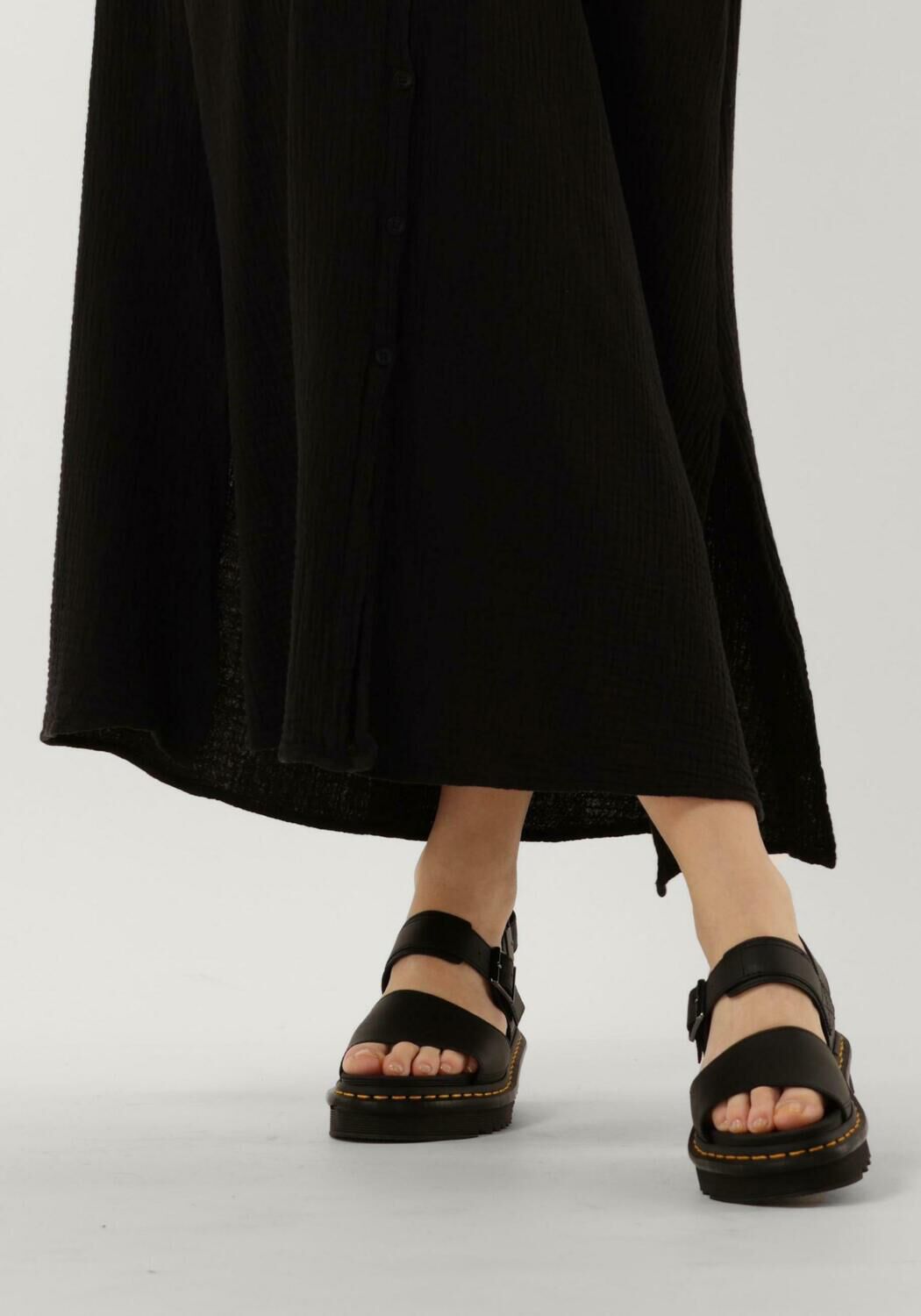 Stoere zwarte sandalen dames clearance