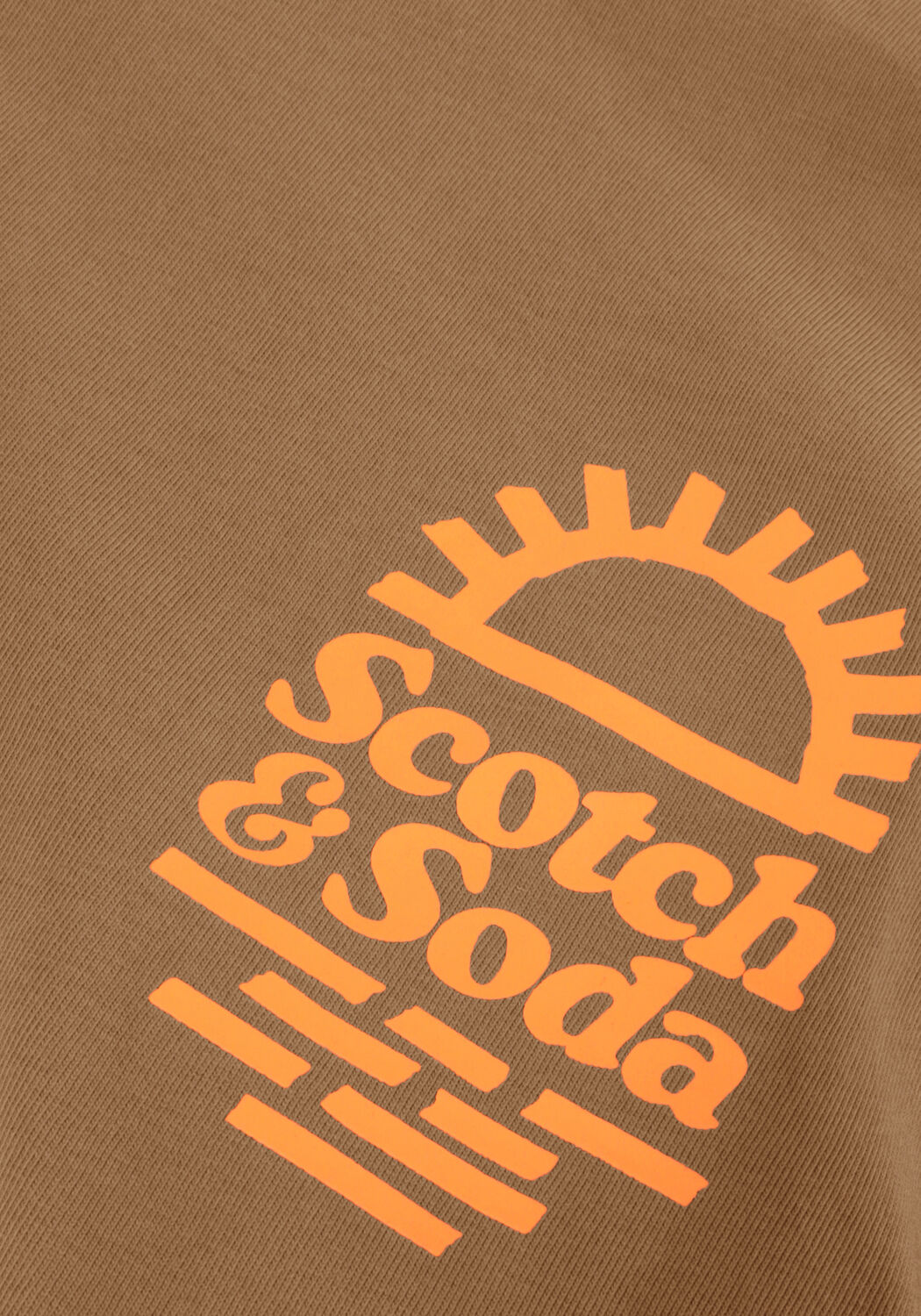 Khaki SCOTCH & SODA T-shirt LEFT CHEST ARTWORK T-SHIRT - large