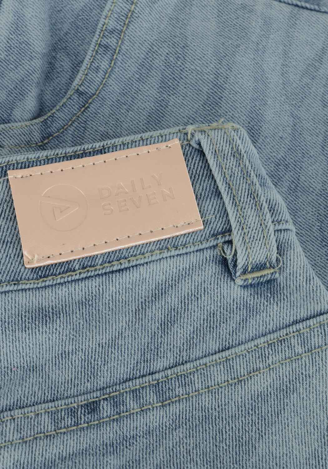 DAILY7 Meisjes Jeans Denim Short Printed Lichtblauw