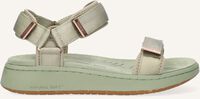 Groene WODEN Platte sandalen LINE - medium