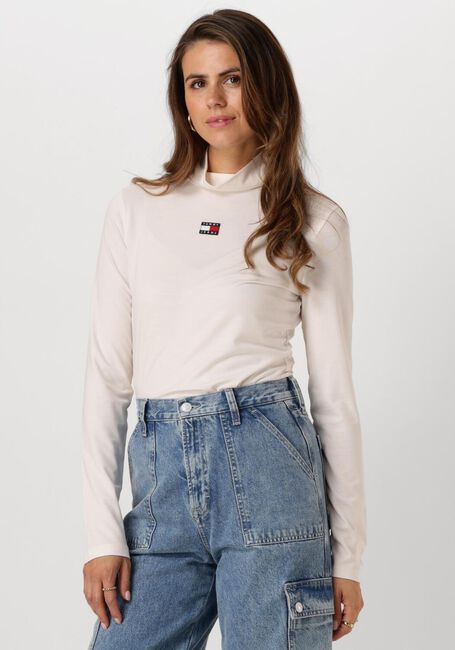 Witte TOMMY JEANS Coltrui TJW SLIM BADGE MOCKNECK - large