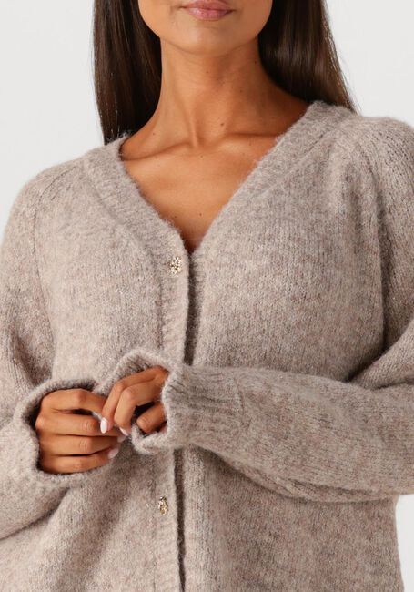 Bruine SUMMUM Vest CARDIGAN COZY MELANGE LUREX KNIT - large