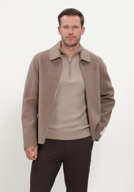 Bruine PROFUOMO Overshirt OVERSHIRT WO ZIP REV - large