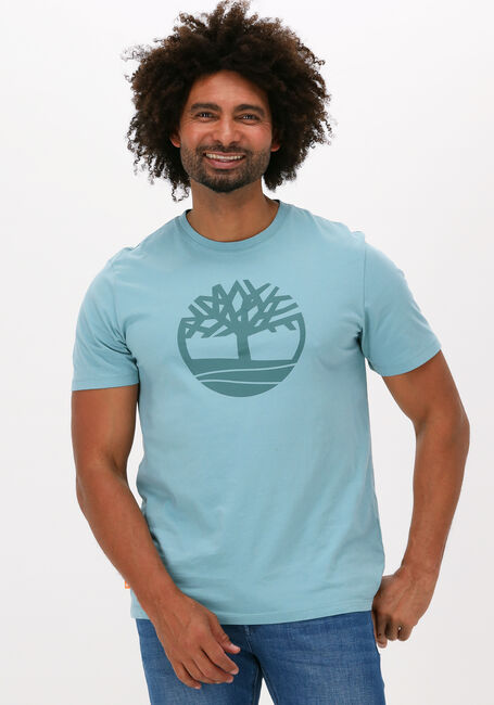 Lichtblauwe TIMBERLAND T-shirt SS K-R BRAND TREE T - large