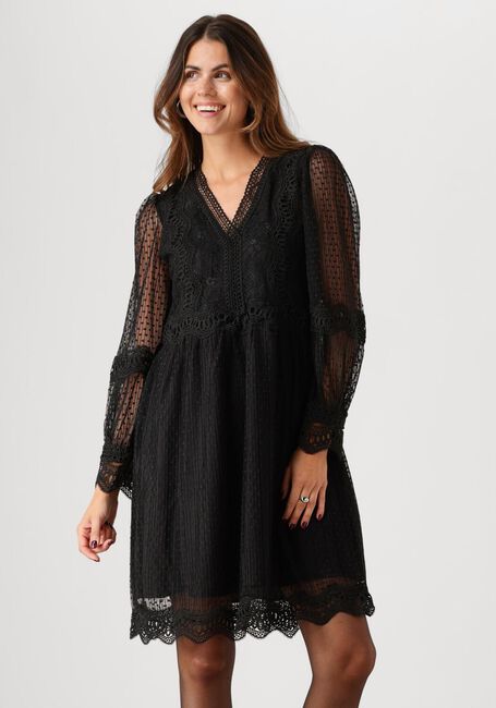 Zwarte Y.A.S. Mini jurk YASSOPHIRA LS DRESS - large