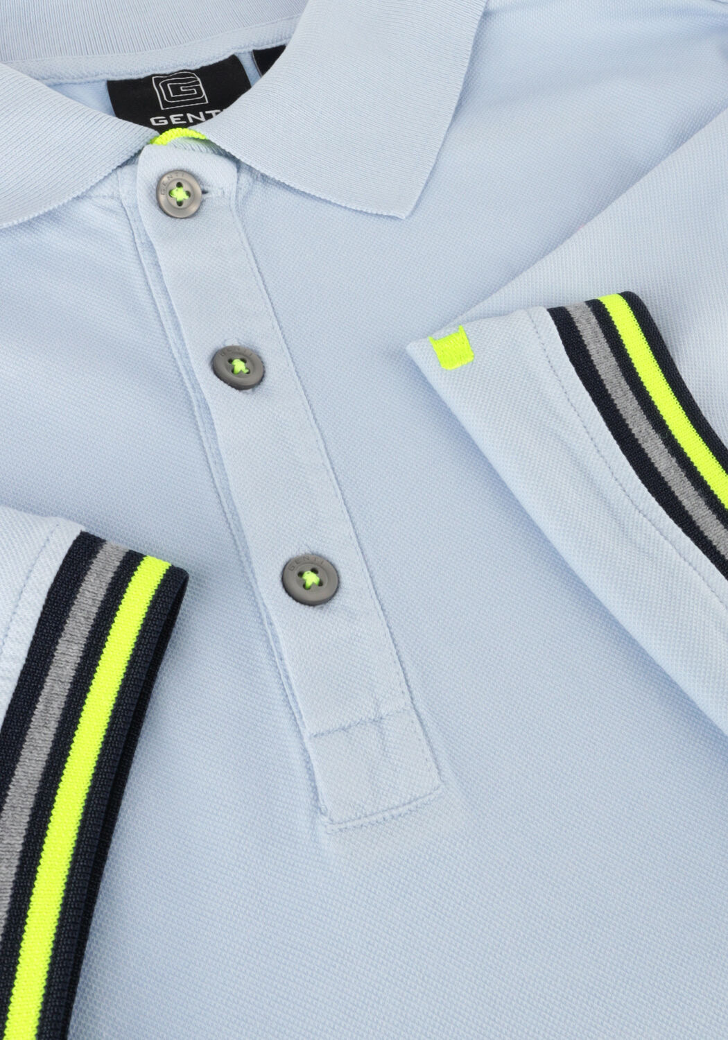 Lichtblauwe GENTI Polo J9033-1212 - large