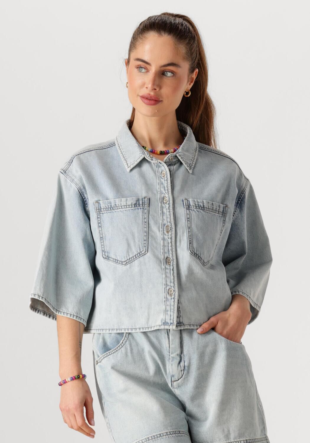 CIRCLE OF TRUST Dames Blouses Mae Denim Blouse Lichtblauw