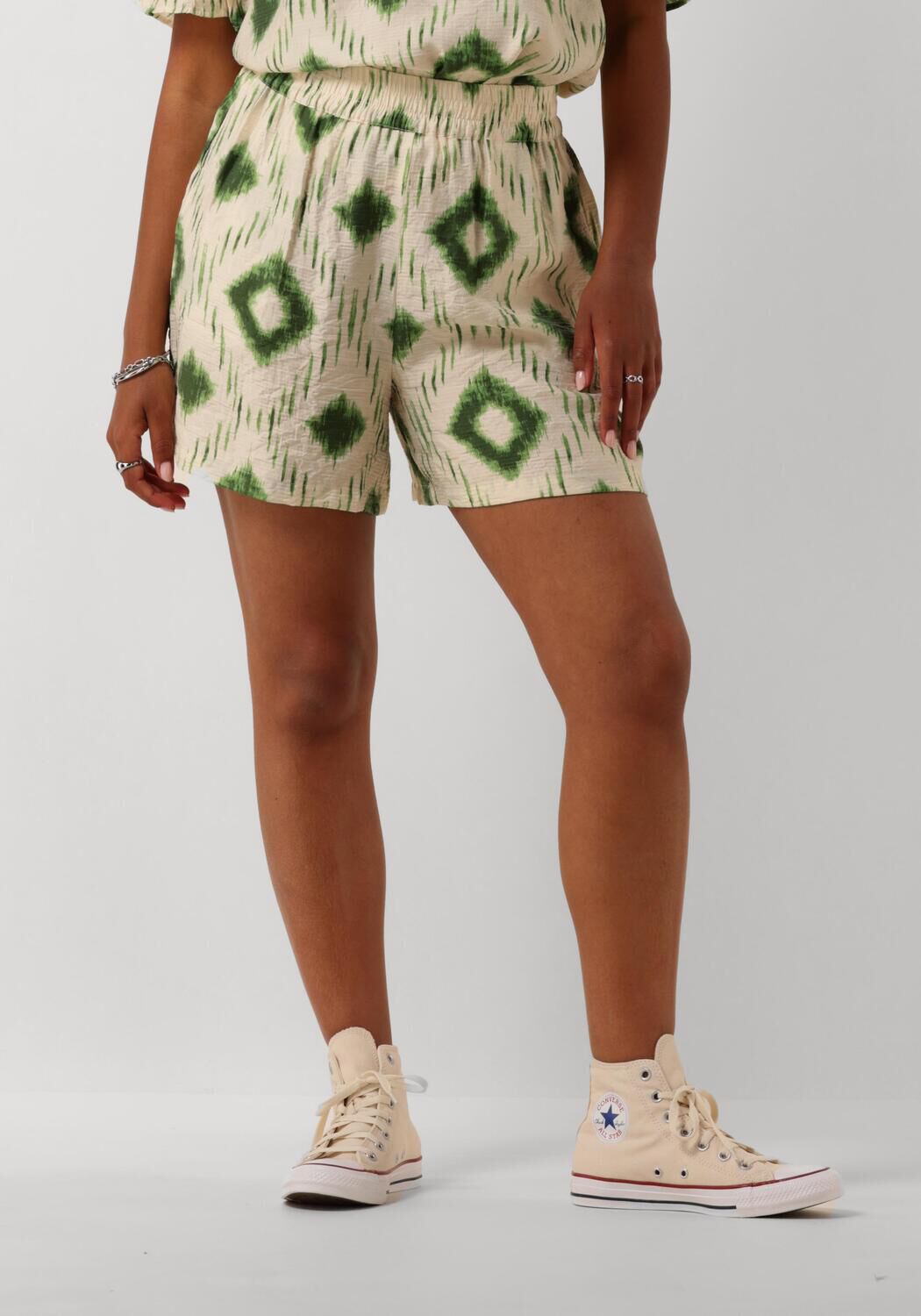 Object Zandkleurige Shorts Anette Hw Multicolor Dames