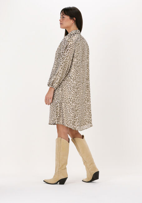 Beige Y.A.S. Mini jurk YASLEONA 7/8 SHIRT DRESS - large