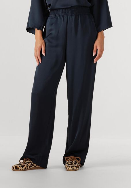 Donkerblauwe BRUUNS BAZAAR Wijde broek BBZALIA PANTS - large