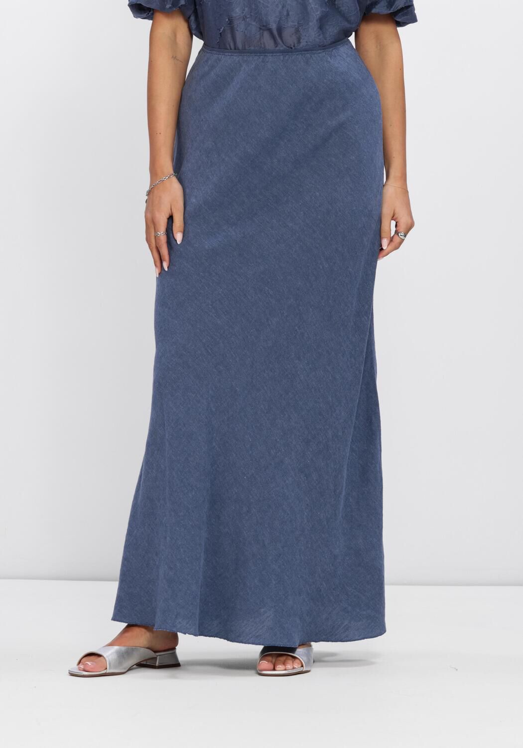 Blauwe MSCH COPENHAGEN Rokken MSCHVIANA GINIA SKIRT - large