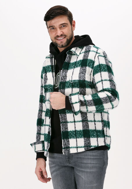 Donkergroene DRYKORN Overshirt SELED - large