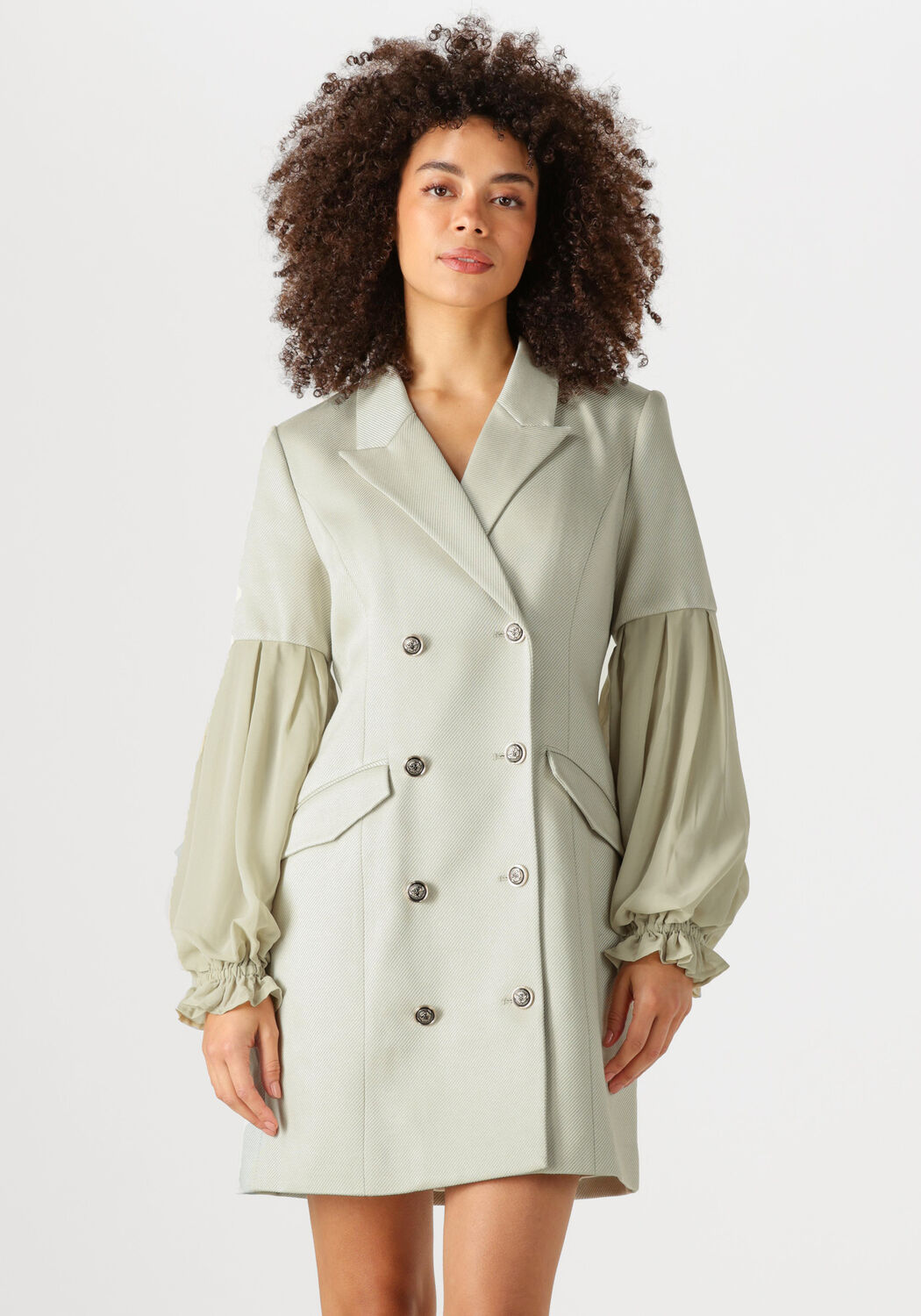 Bruuns Bazaar Elegante Dubbelrijdige Jurk White Dames