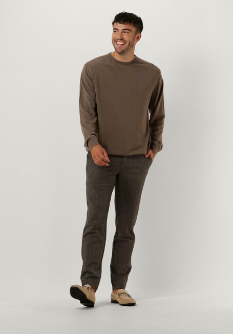 Bruine PROFUOMO Trui PULLOVER CREW NECK - large
