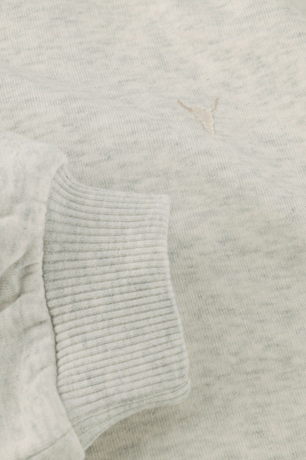 Lichtgrijze ALIX MINI Mini jurk SWEAT RUFFLE DRESS - large