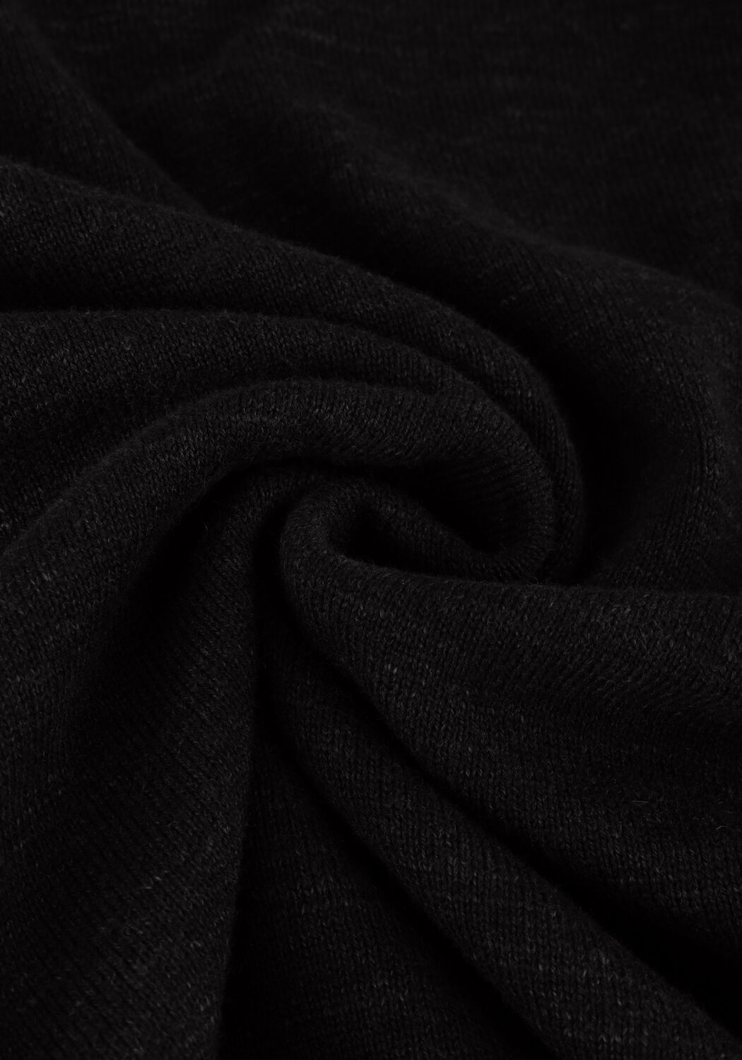 Zwarte CAST IRON Coltrui TURTLENECK COTTON HEATHER PLATED - large