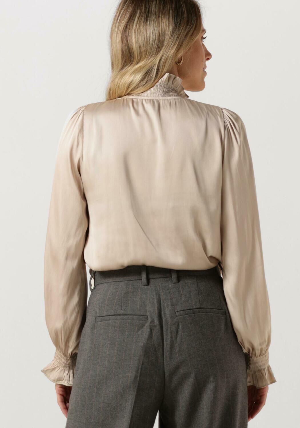 beige neo noir blouse brielle satin blouse
