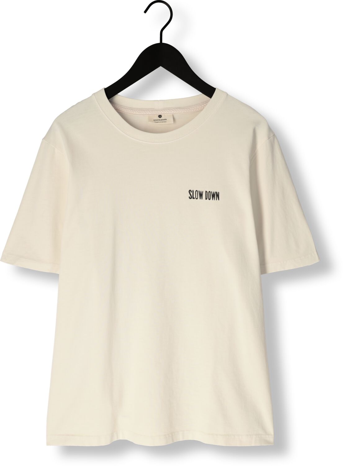 ANERKJENDT Heren Polo's & T-shirts Akkiki Enduring Ss Tee Gebroken Wit