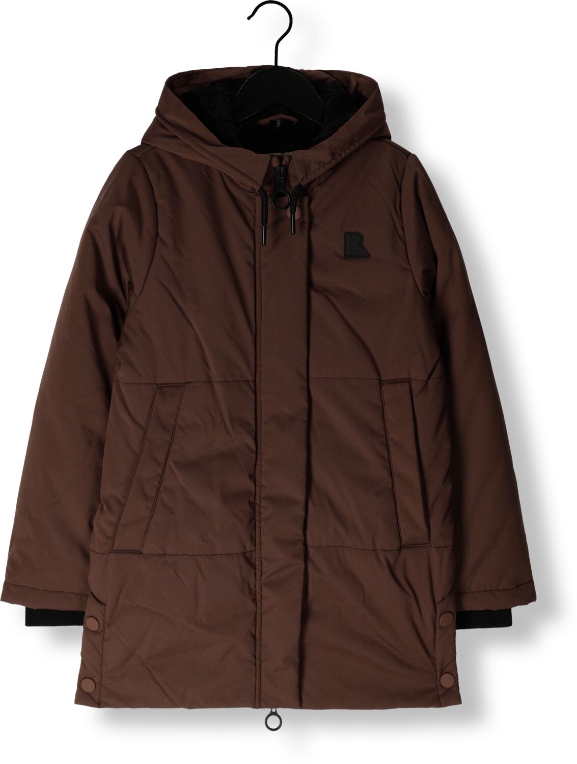 LOOXS 10sixteen gewatteerde winterjas hazelnootbruin Meisjes Polyester Capuchon 164