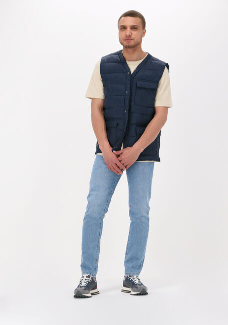 Blauwe ANERKJENDT Bodywarmer AKRASMUS PADDED GILET - large