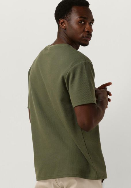 Olijf ANERKJENDT T-shirt AKKIKKI S/S WAFFLE TEE - large