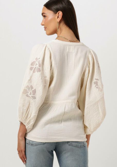 Gebroken wit SISSEL EDELBO Blouses EVELYN ORGANIC COTTON TOP - large
