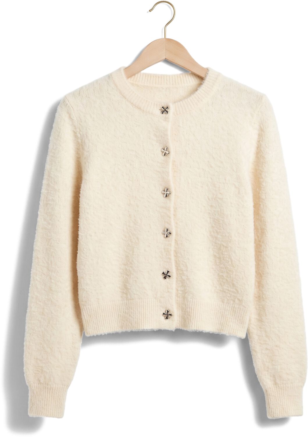 YDENCE Dames Truien & Vesten Cardigan Eden Creme