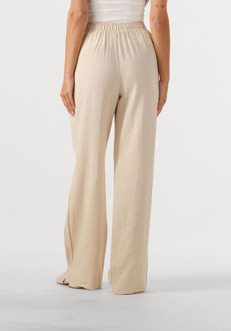 Beige Y.A.S. Pantalon YASFLAXY HW LINEN PANT NOOS - large