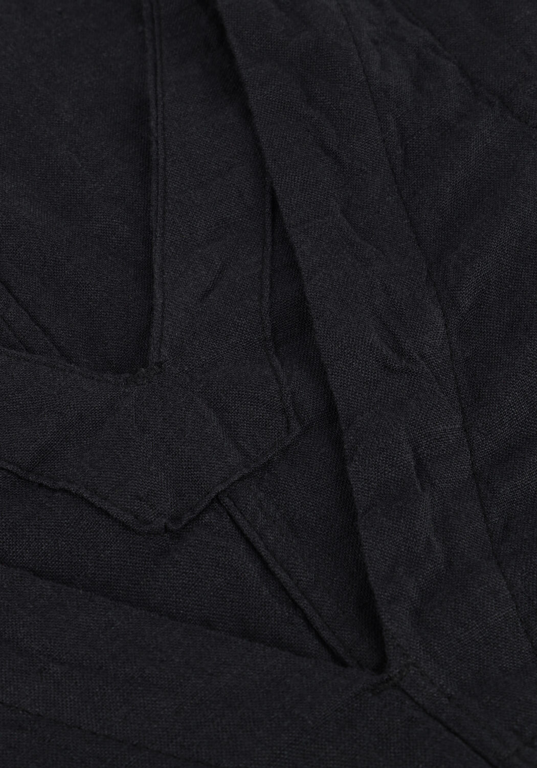 Zwarte SELECTED WOMEN Mini jurk SLFLINNA SL SHORT LINEN DRESS - large