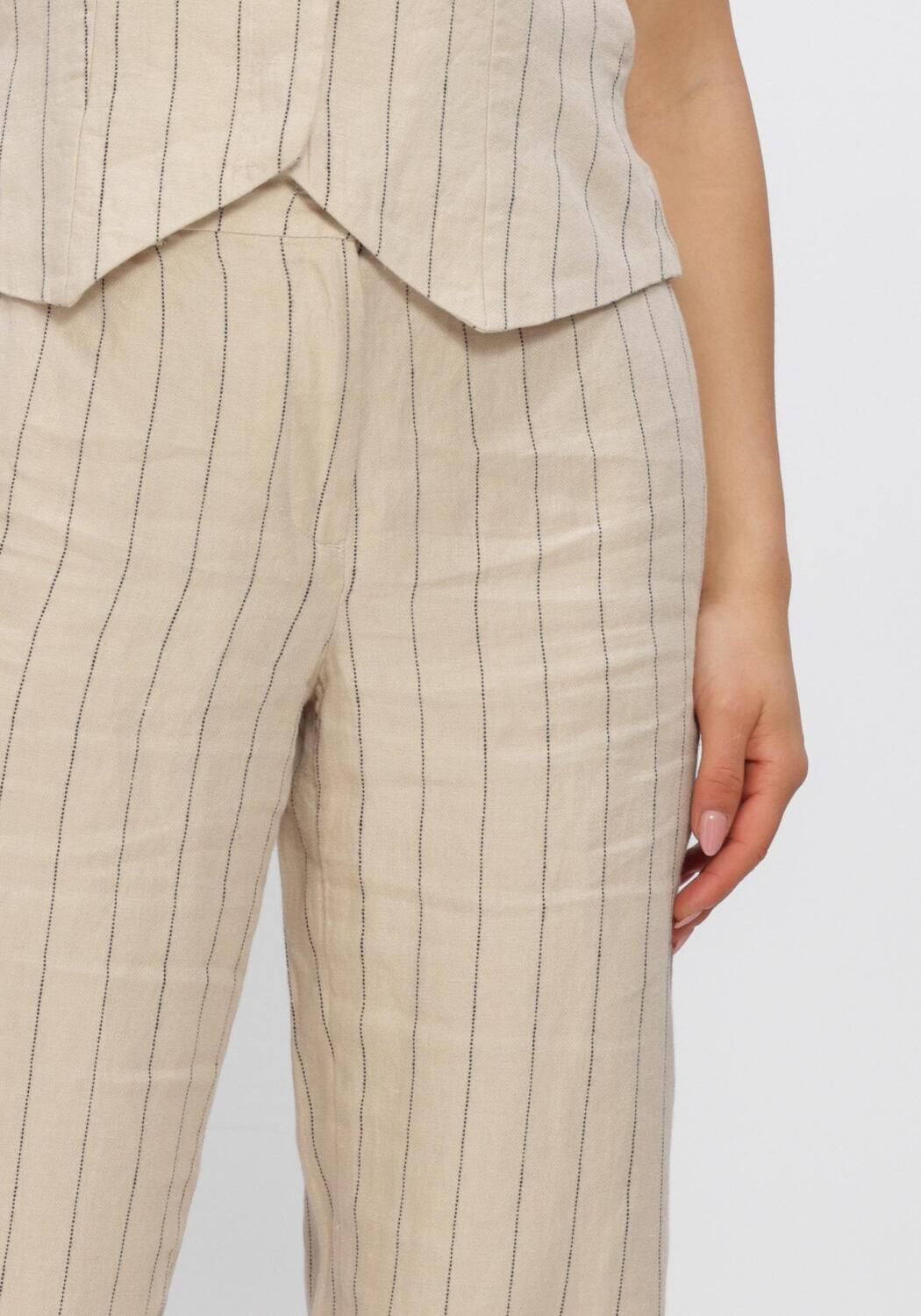 Zand MSCH COPENHAGEN Broeken MSCHCLARITTE PANTS STP - large