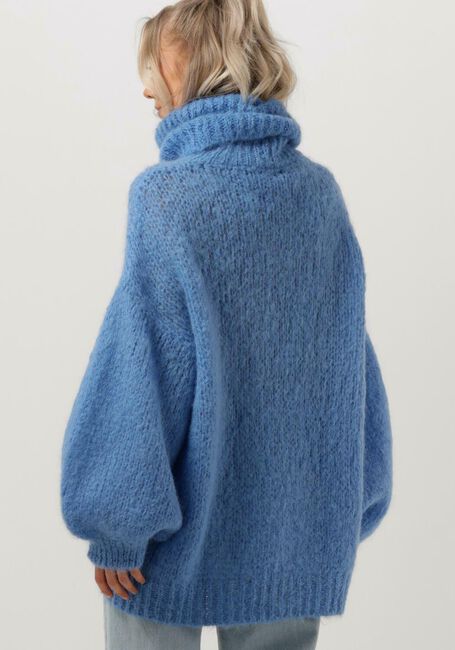 Blauwe AMERICAN DREAMS Coltrui PEPPER ROLL NECK ALPACA PULLOVER - large