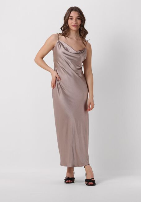 Taupe NOTRE-V Maxi jurk SATIN STRAP DRESS - large