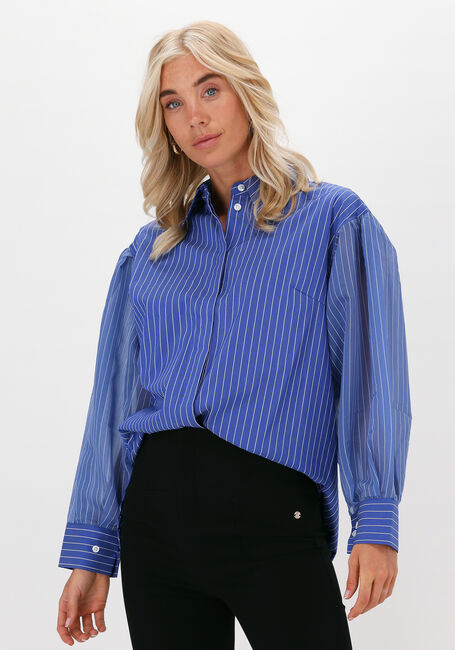 Blauwe SECOND FEMALE Blouses FELICIE CLASSIC SHIRT - large