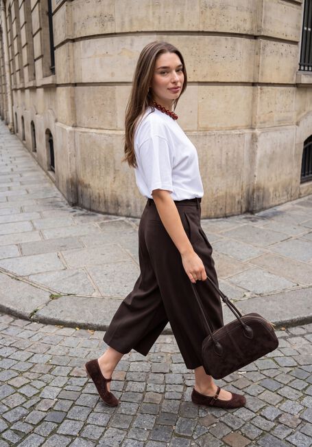 Bruine MSCH COPENHAGEN Broeken MSCHMARYLA HENRIKA HW CULOTTE PANTS - large