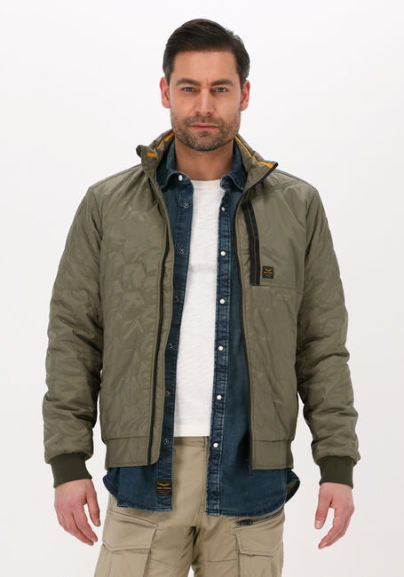 Olijf PME LEGEND Gewatteerde jas BOMBER JACKET RAIDER II TAFFETAR - large