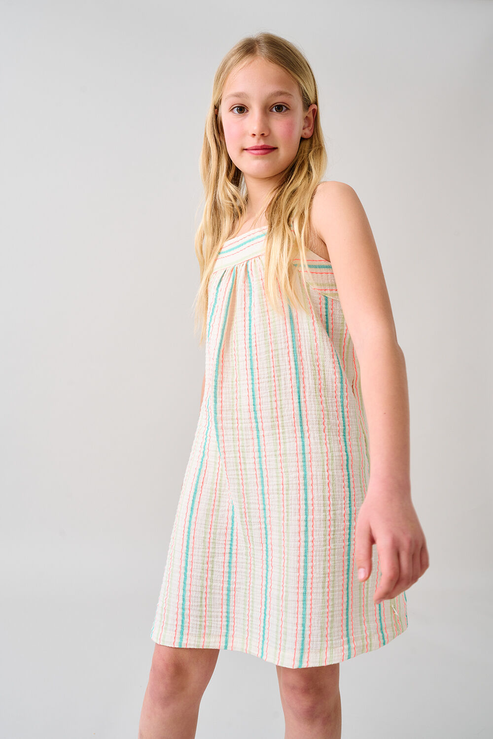 Beige COZMO Midi jurk DONNAK218 - large