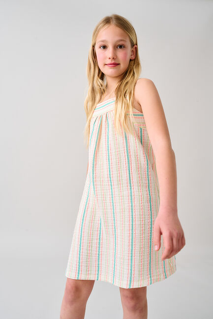 Beige MY LITTLE COZMO Midi jurk DONNAK218 - large