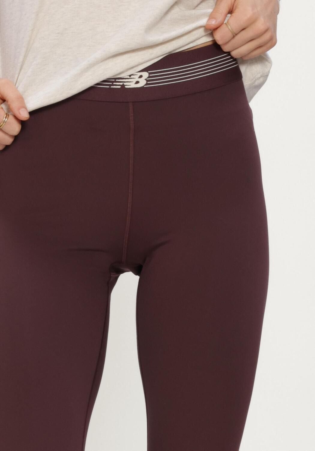 NEW BALANCE Dames Broeken Ac Legging 25" Bordeaux