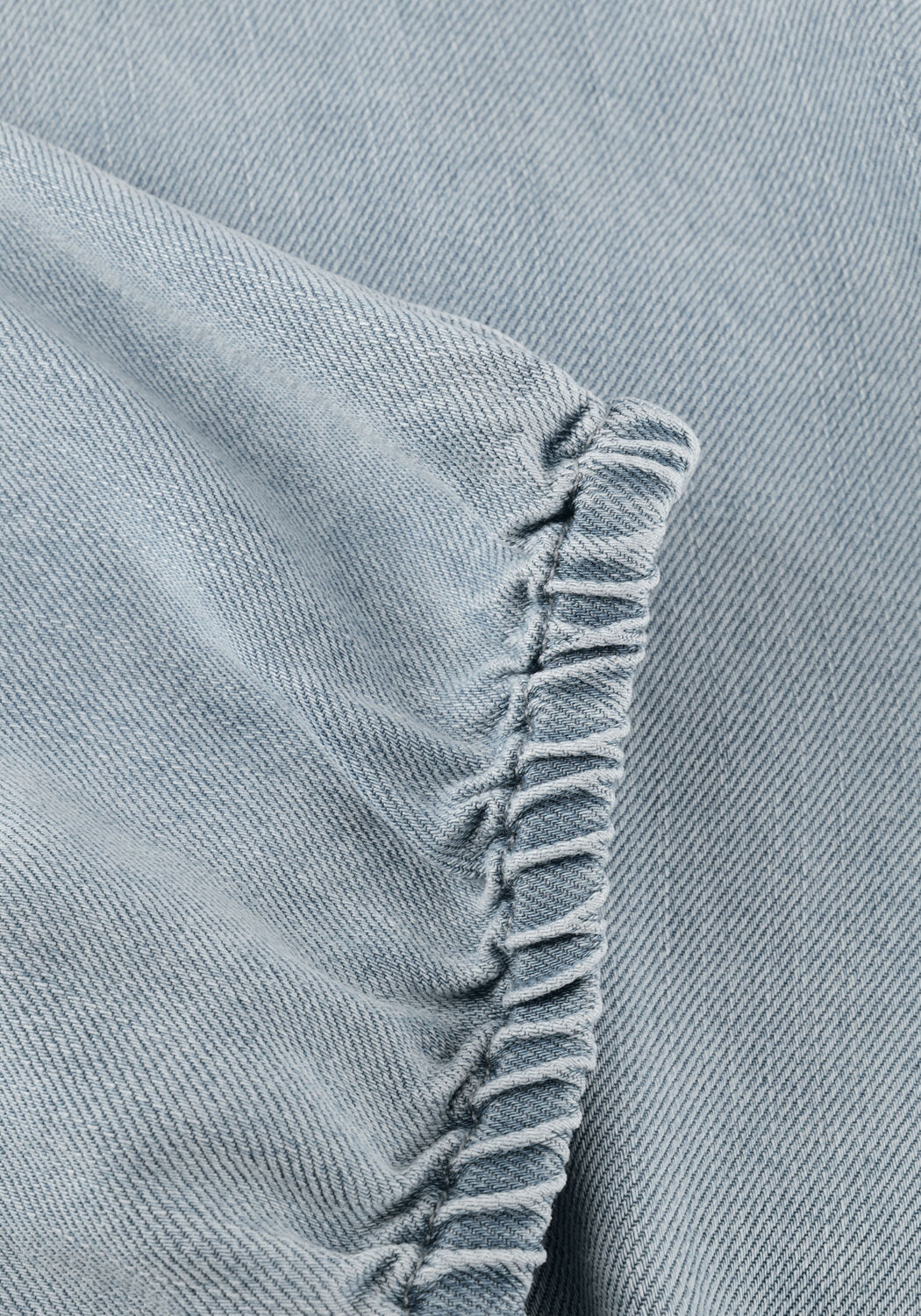 Lichtblauwe ANOTHER LABEL Tops & T-shirts ALAURORE DENIM TOP S/L - large