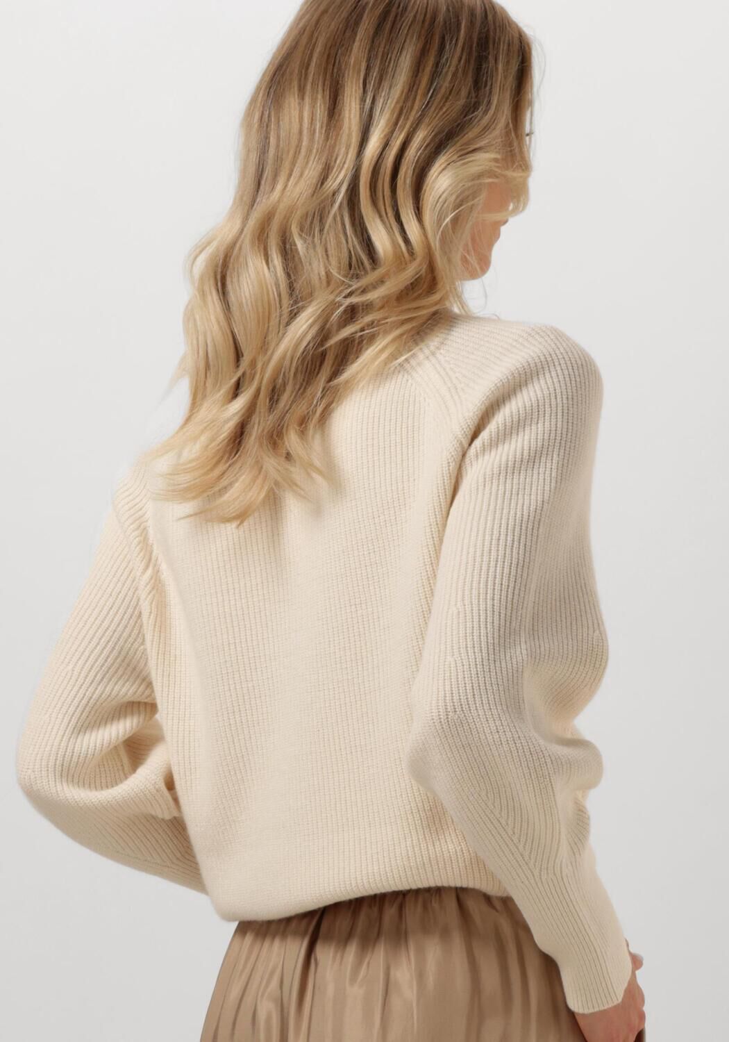 DANTE6 Dames Truien & Vesten Verley Pearl Rib Sweater Beige