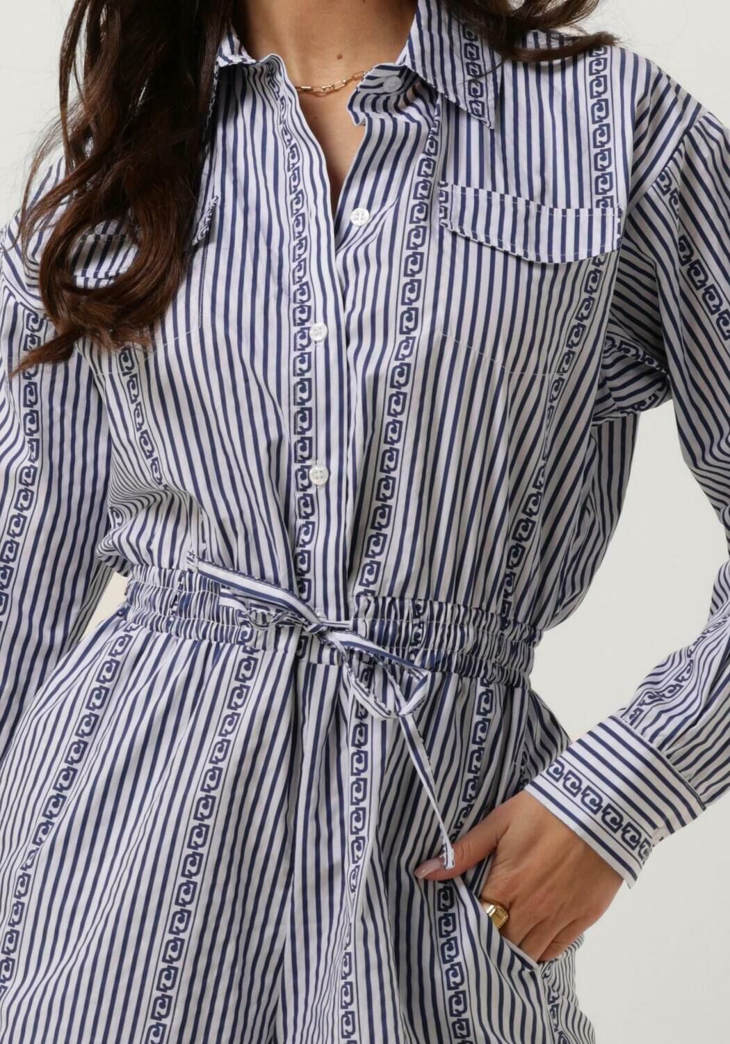 LIU JO Dames Jumpsuits Popeline Stampa Tp Dress Blauw