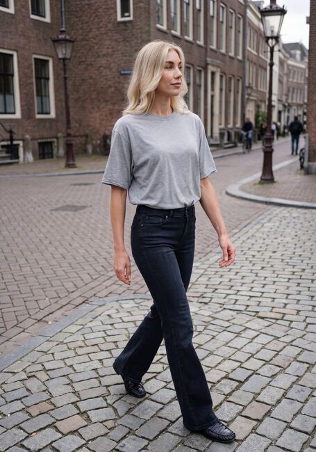 Donkerblauwe 7 FOR ALL MANKIND Flared jeans THE LEGGY BOOTCUT CARBON STORM - large